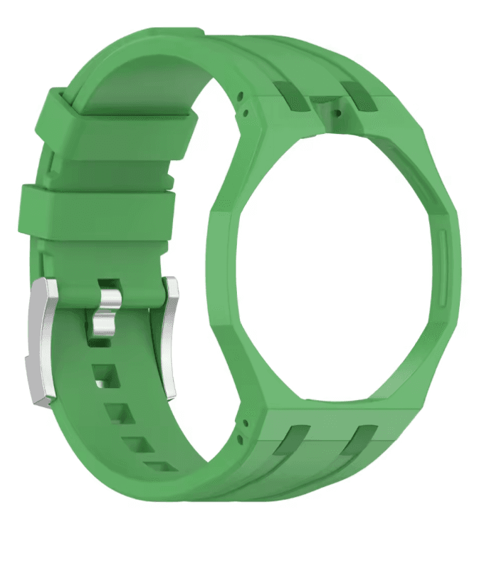 Wrist strap with integrated case — Green