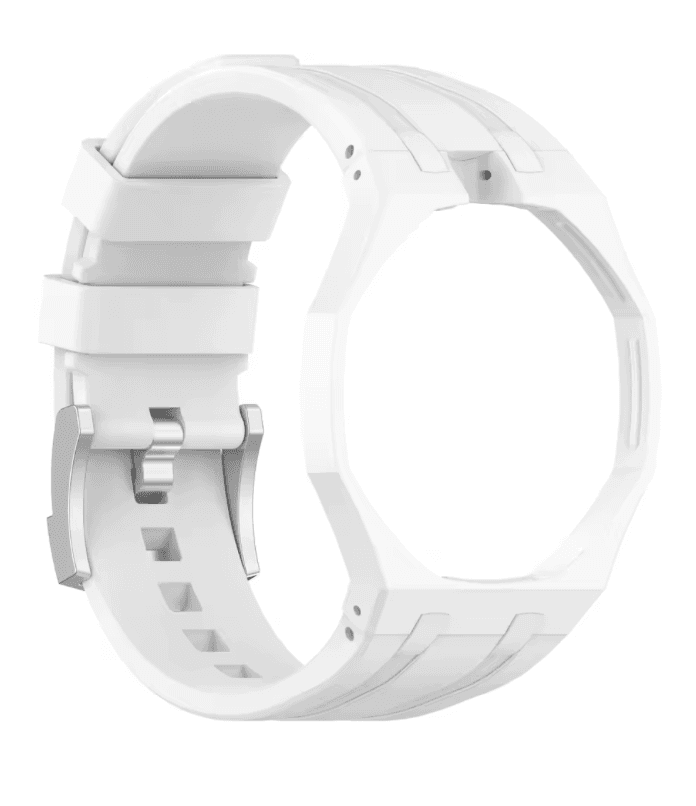 Wrist strap with integrated case — White