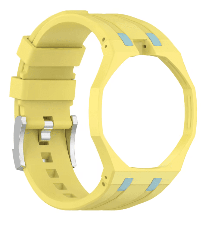 Wrist strap with integrated case — Yellow & Sky